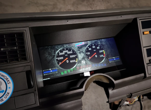 88-94 OBS Chevy/GMC Truck Digital Dash Bezel – Holley 12.3" Dash+ | Reversion Raceworks
