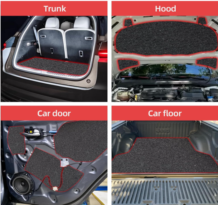 AggSound Car Sound Insulation157 mil, Closed Cell PE Foam 36 sqft