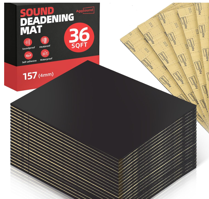 AggSound Car Sound Insulation157 mil, Closed Cell PE Foam 36 sqft