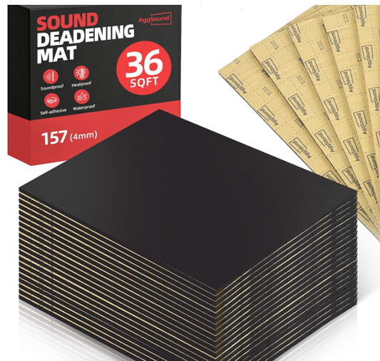 AggSound Car Sound Insulation157 mil, Closed Cell PE Foam 36 sqft