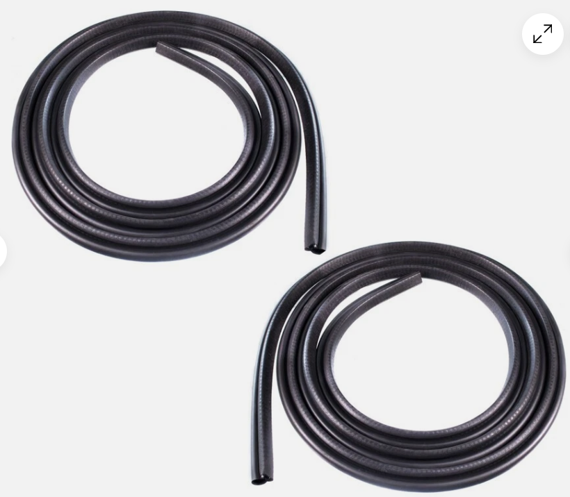 Front Door Seals, Silicone, Pair - Two-Door Blazer/Tahoe/Yukon - 20-ft - GMT400