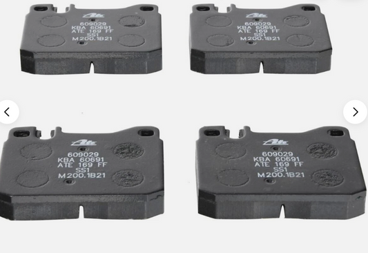Front brake pad set Mercedes Benz SL R107 OEM 0014208520