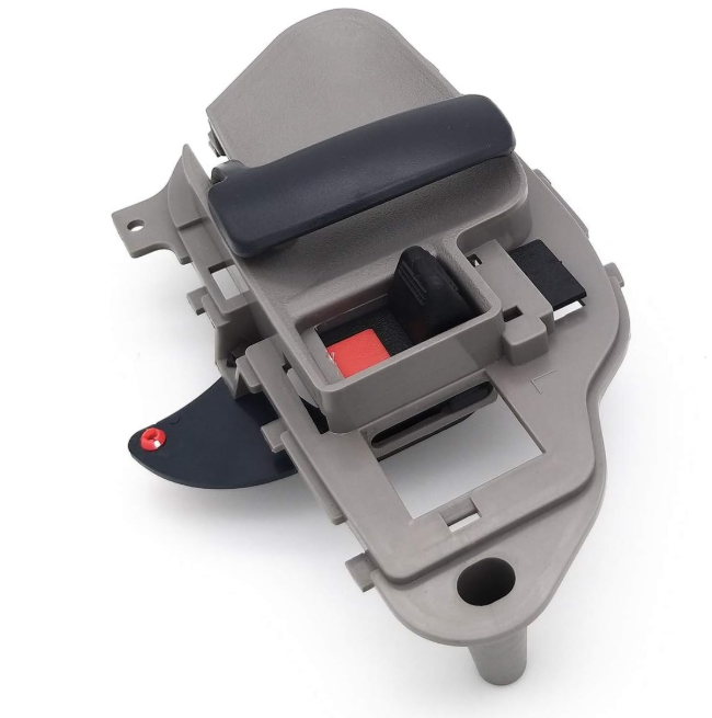 Interior Door Handle, Front Right & Left - Compatible with 1995-2000 Chevrolet, GMC C/K 1500, 2500, 3500, Suburban, Tahoe, Yukon - Textured Gray, Metal - OEM 15708043, 15708044, 77187CD, 77186CD