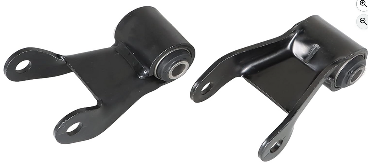 WLFNHB Pair Rear Leaf Spring Shackle Repair Kit 2Pc w/Bushing Replacement for Chevrolet Replacement for GMC Models GMT400 Chevy Blazer Yukon Tahoe 1988-1998 GM C1500 K1500