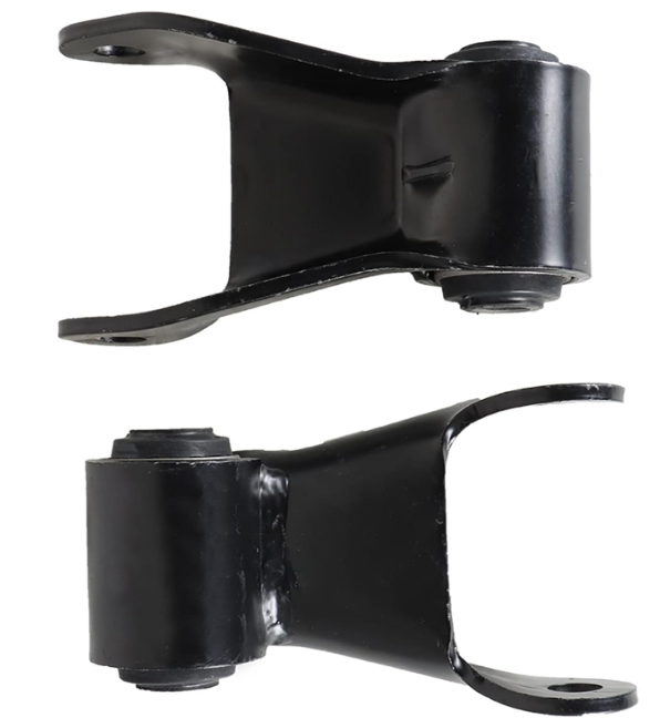 WLFNHB Pair Rear Leaf Spring Shackle Repair Kit 2Pc w/Bushing Replacement for Chevrolet Replacement for GMC Models GMT400 Chevy Blazer Yukon Tahoe 1988-1998 GM C1500 K1500