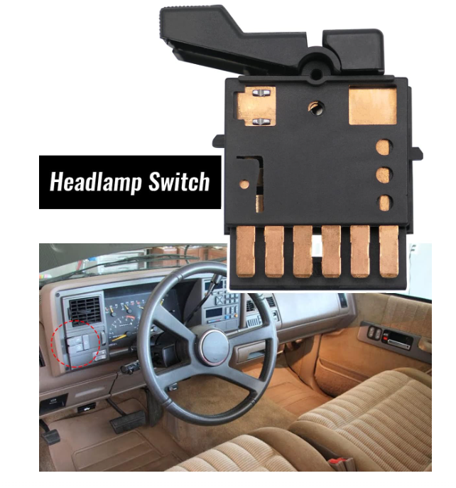 Headlight Switch, 1988-1991 - C/K 1500