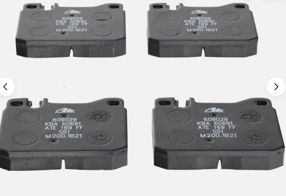 Brake Pad Set - Front, Late - R107 SL