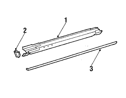 Rocker Panel - Left, Reproduction - Mercedes-Benz R107 SL - 107-637-01-35R