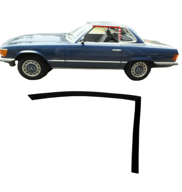 Hardtop Door Glass Seal - Left - Mercedes-Benz R107 SL - 107-720-05-78