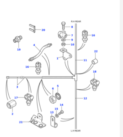 Brake Hose Set - Land Rover Defender - NRC9455