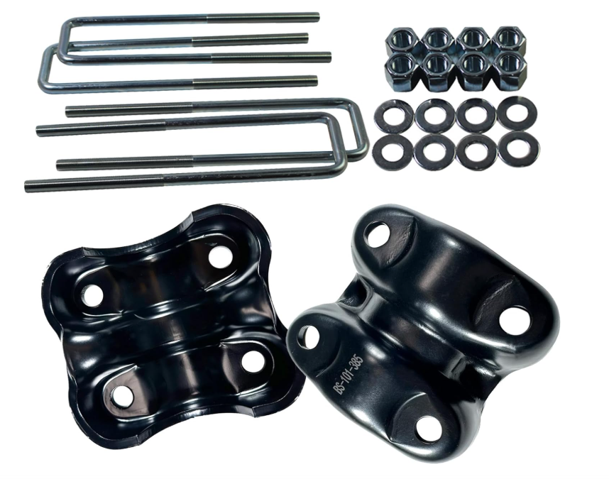 Spring U-bolt Plate & U bolts for Chevy GMC C/K Series
For 88-98 Chevy GMC Tahoe Yukon C1500 K1500 Suburban Tahoe Rear Suspension Axle Leaf Spring U-Bolt 2.5" Wide 8.75" Long BST BSSP