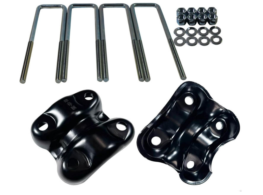 Spring U-bolt Plate & U bolts for Chevy GMC C/K Series
For 88-98 Chevy GMC Tahoe Yukon C1500 K1500 Suburban Tahoe Rear Suspension Axle Leaf Spring U-Bolt 2.5" Wide 8.75" Long BST BSSP