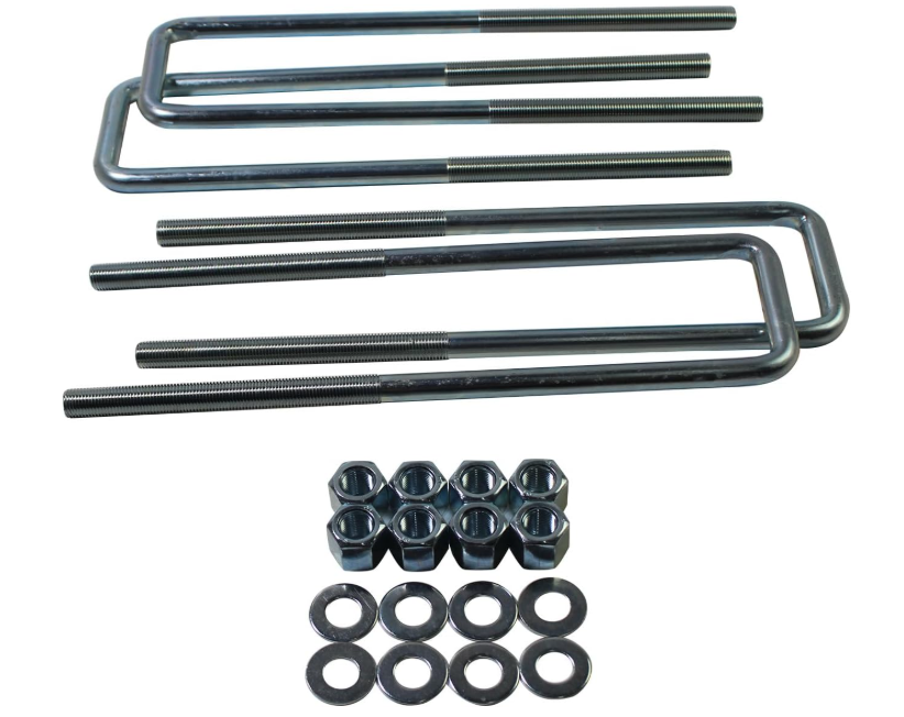 Spring U-bolt Plate & U bolts for Chevy GMC C/K Series
For 88-98 Chevy GMC Tahoe Yukon C1500 K1500 Suburban Tahoe Rear Suspension Axle Leaf Spring U-Bolt 2.5" Wide 8.75" Long BST BSSP