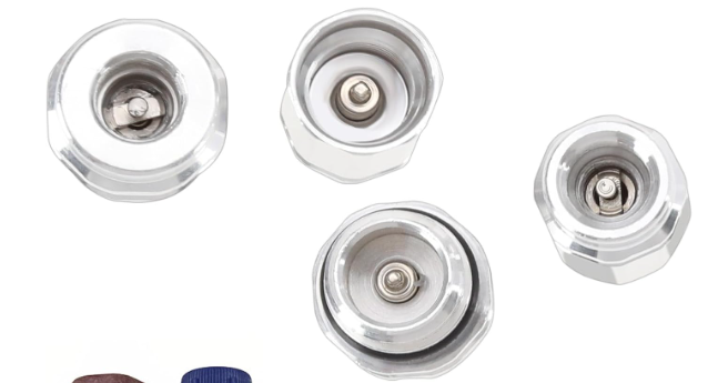 VGOL 2-Piece Set R134A Air Conditioning Conversion Adapter Kit 357820795H 357820795J Aluminium Alloy Retrofit Valve
