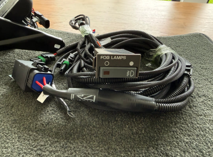 Wiring harness RZ fog light to fit with RZ fog light for 1988-1994 GMT400 C1500 K1500 GMC Chevrolet. There is no OEM part for this. 