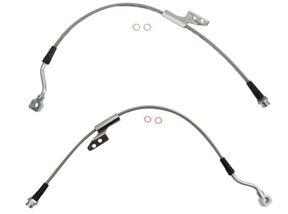 Braided Stainless Front Brake Lines - Chevrolet/GMC K1500 - BLA63346 - Obscure Parts