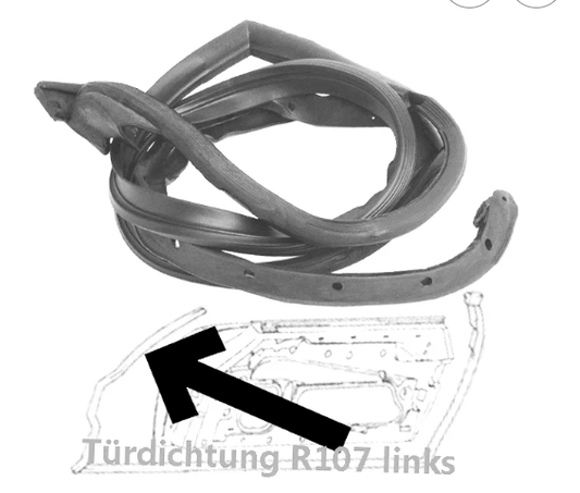 Door Seal Set - Pair, Early - R107 SL - Obscure Parts